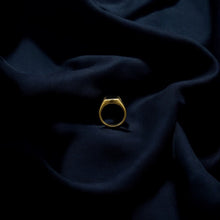 Black Onyx Ring Golden
