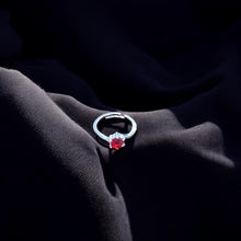 Adjustable Crystal Hex Ring