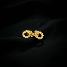 Crystal Wreath Hoop Earrings with Bow