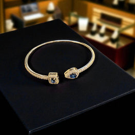 Crystal Arc Bangle