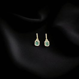 Emerald Elegance Drop Earrings