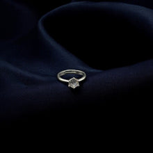 Adjustable Rounded Hexagon Ring in Silver