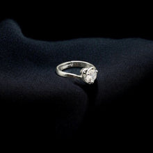 Adjustable Heart Ring in Silver