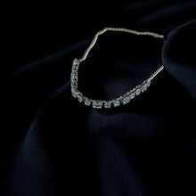 Tennis Silver Necklace and Earring Set